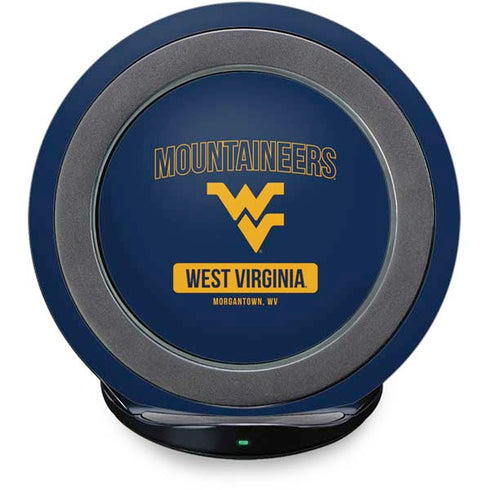 West Virginia University Mountaineers Logo Fast Charge Wireless Charging Stand Skin